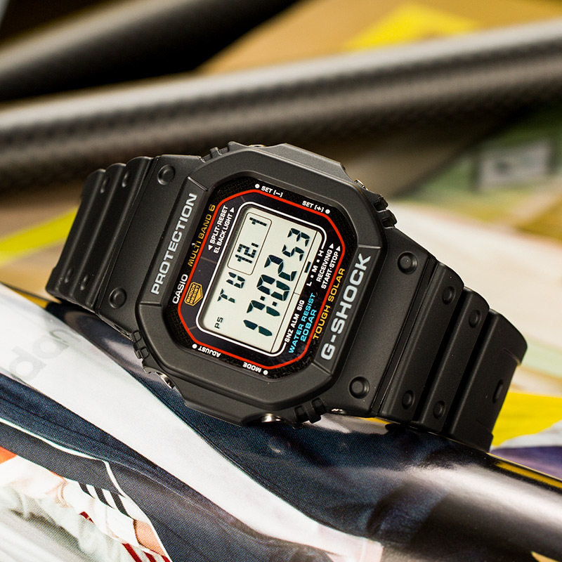 casio卡西欧电子手表gshock太阳能防水电波学生方块日韩腕表