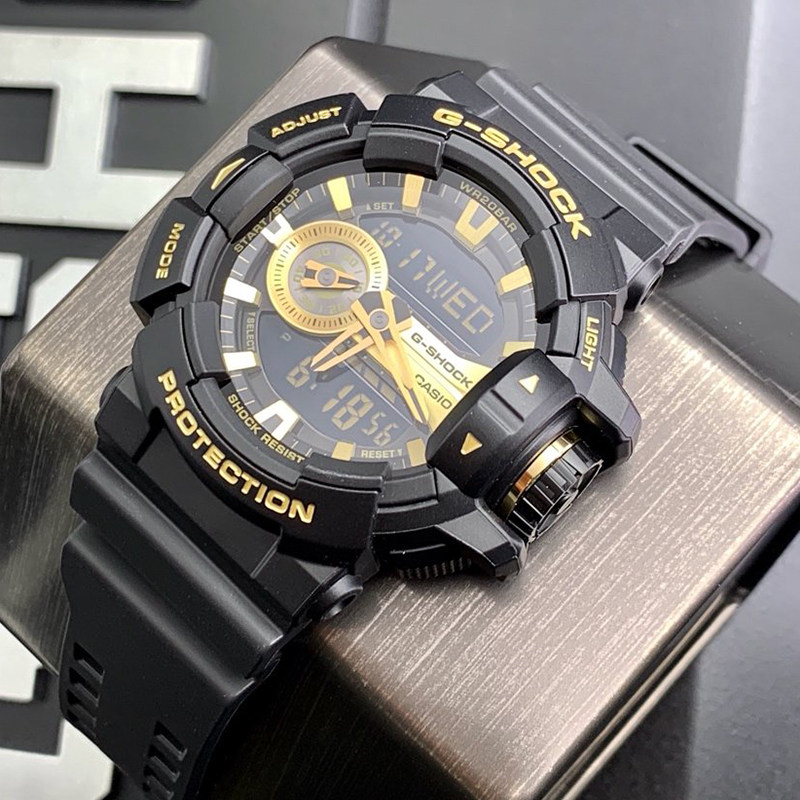 卡西欧casio手表户外运动时尚防水石英男表ga400gb1a9日韩腕表