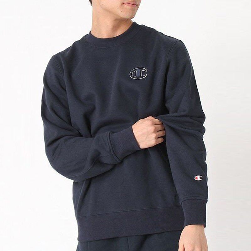 champion冠军美版加绒圆领卫衣男士小标logo休闲卫衣