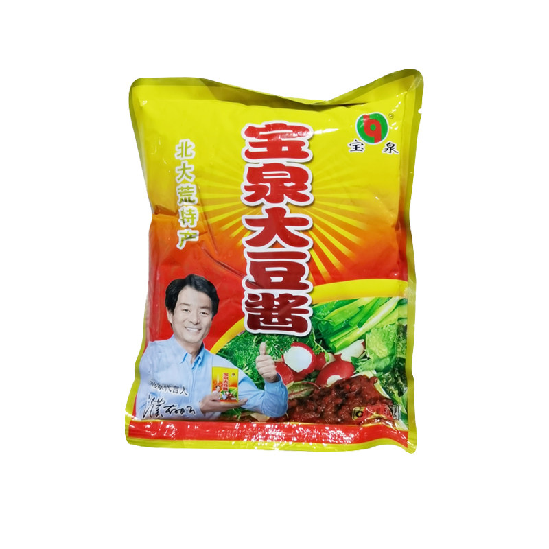 豆酱宝泉大豆500g3袋东北农家岭黄拌面调味豆瓣酱