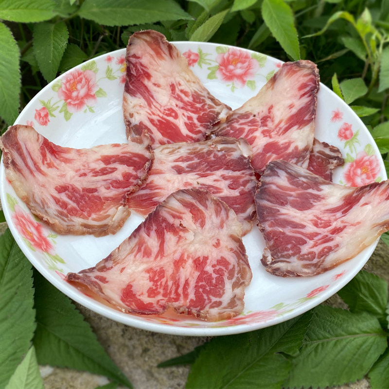 牛肉雪花烤肉肥瘦腾冲国产500g风干特产云南牛肉类