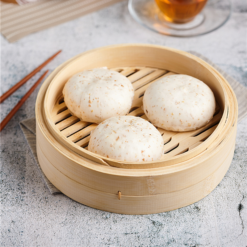德心正点椰丝麦香包子广东早茶港式点心早餐速食速冻食品蔬菜包子