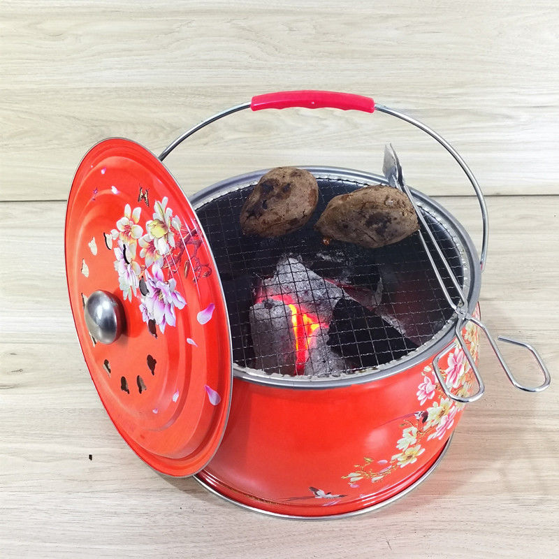 烤火木炭火炉火盆碳烤取暖暖炉手提烧烤烤炉烧烤炉