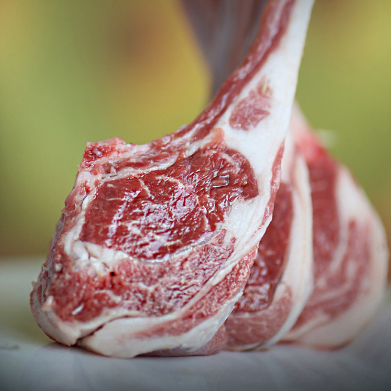 羊排法式小切生内蒙古羔羊羊肉烧烤食材新鲜原切生羊排