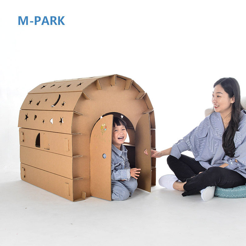 幼儿园手工手工制制作diy拼装纸板模型儿童纸箱螺母拆装