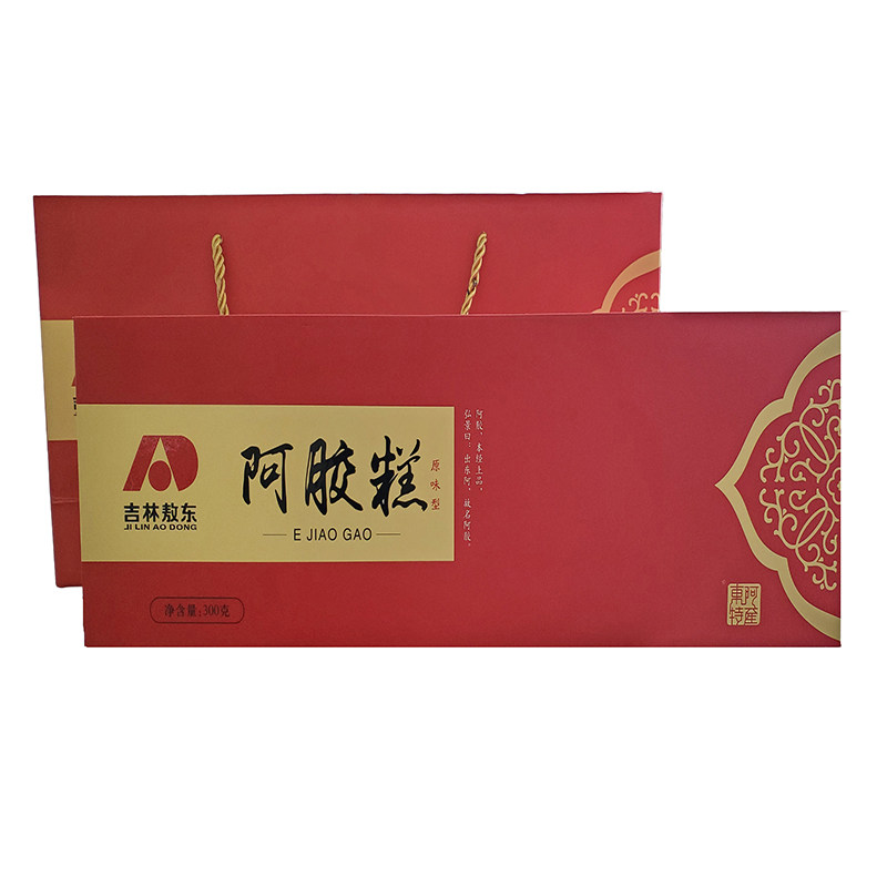吉林敖东原味阿胶糕礼盒装试吃即食调理气血阿胶糕