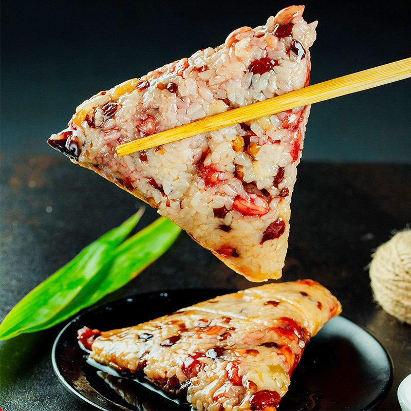 天香坊蜂蜜凉粽子甜粽陕西豆沙端午节白米糯米手工大八宝粽素农家