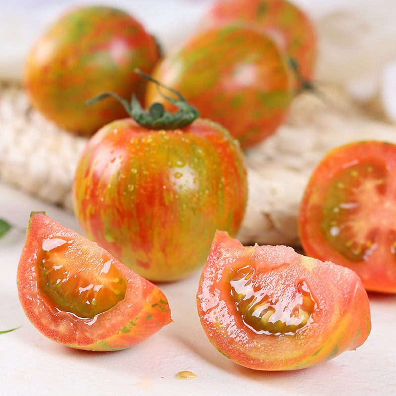 柿子新鲜东北黄皮球皮球农家种植采摘应季蔬菜水果番茄
