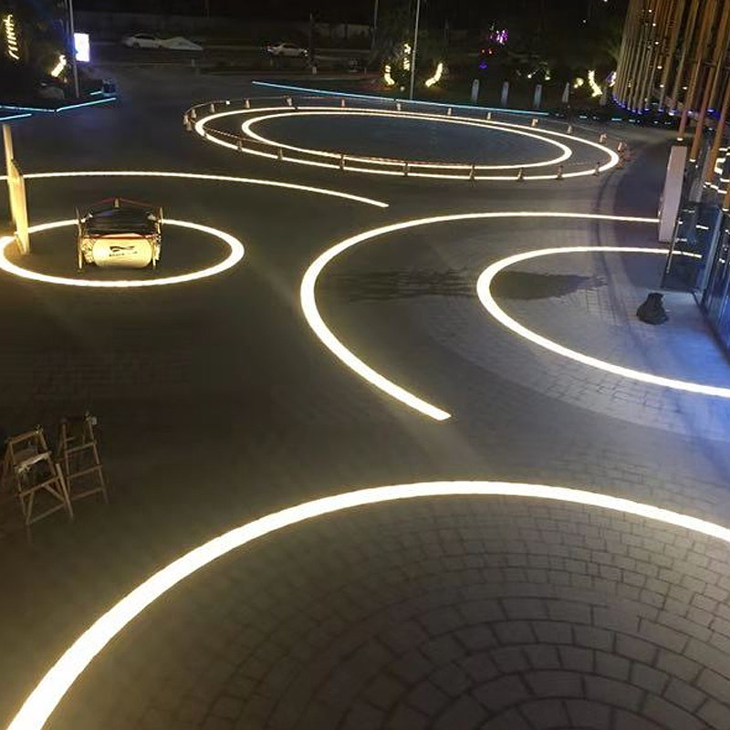 led定制弧形地砖户外广场文旅公园步行街亮化景观庭院灯饰