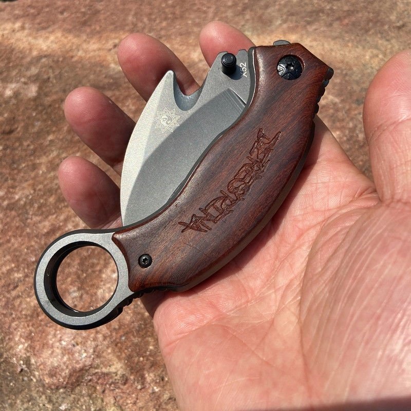 爪刀虎爪刀机械鹰爪折叠防身户外刀具特战战刀其他户外刀具