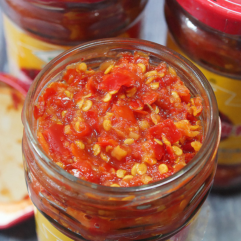 天等指天椒酱牛力辣椒酱170g瓶装广西特产拌饭辣椒酱