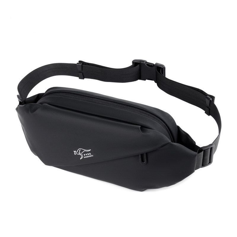萨奇袋鼠时尚腰包男牛津布多功能运动户外潮流防水男士男士包袋