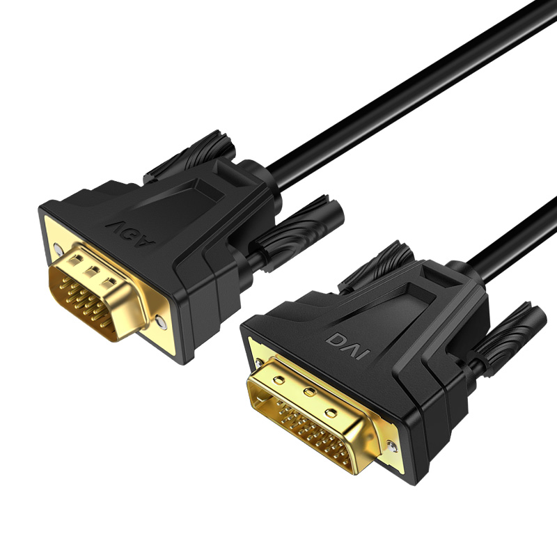 匠视显卡头转vja通用vda加长数据线视频显示屏vga线