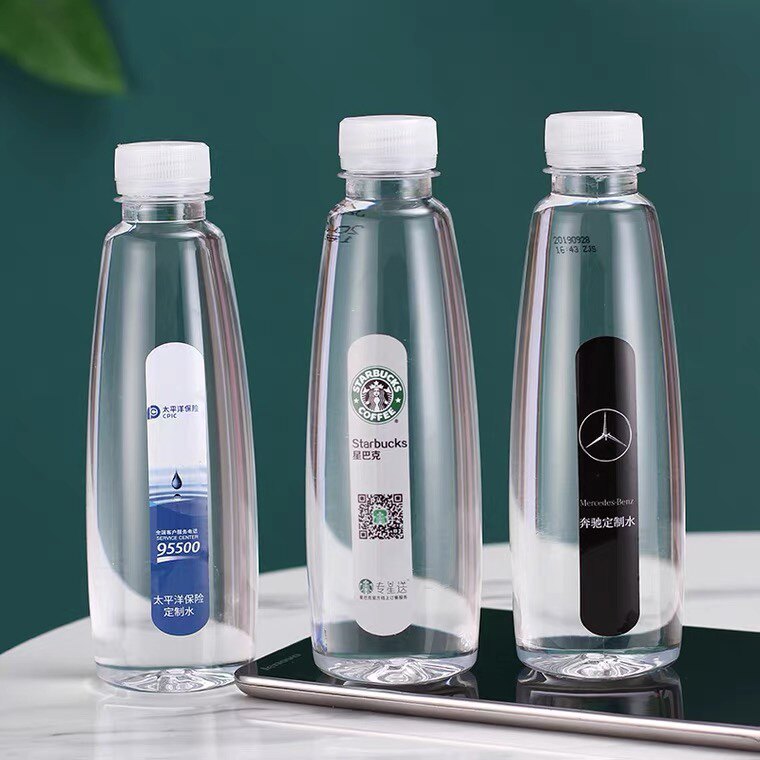 定制好嘟矿泉水logo小瓶瓶装结婚礼会议标签企业饮用水