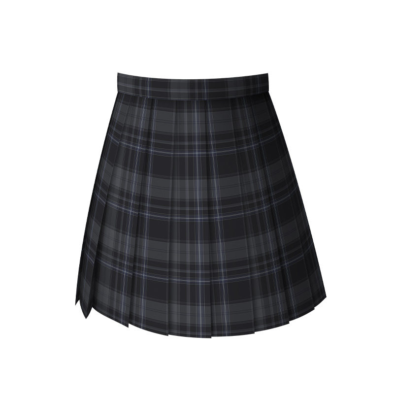 jk尾款黑格深格格裙制服原创三月序章学院jk