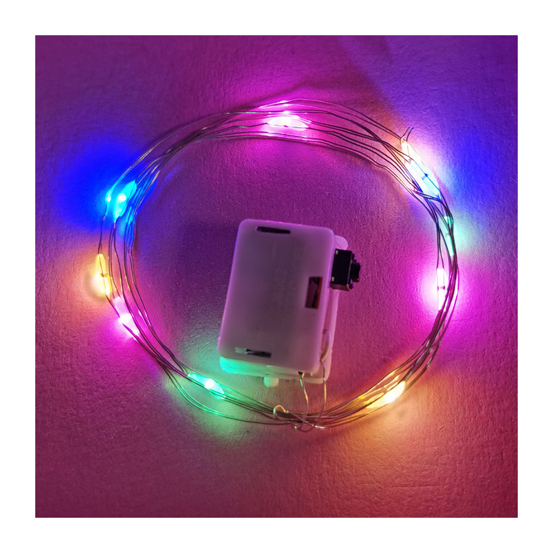 彩色暖光闪烁电池小灯串蛋糕花束led迷你装饰灯装饰灯