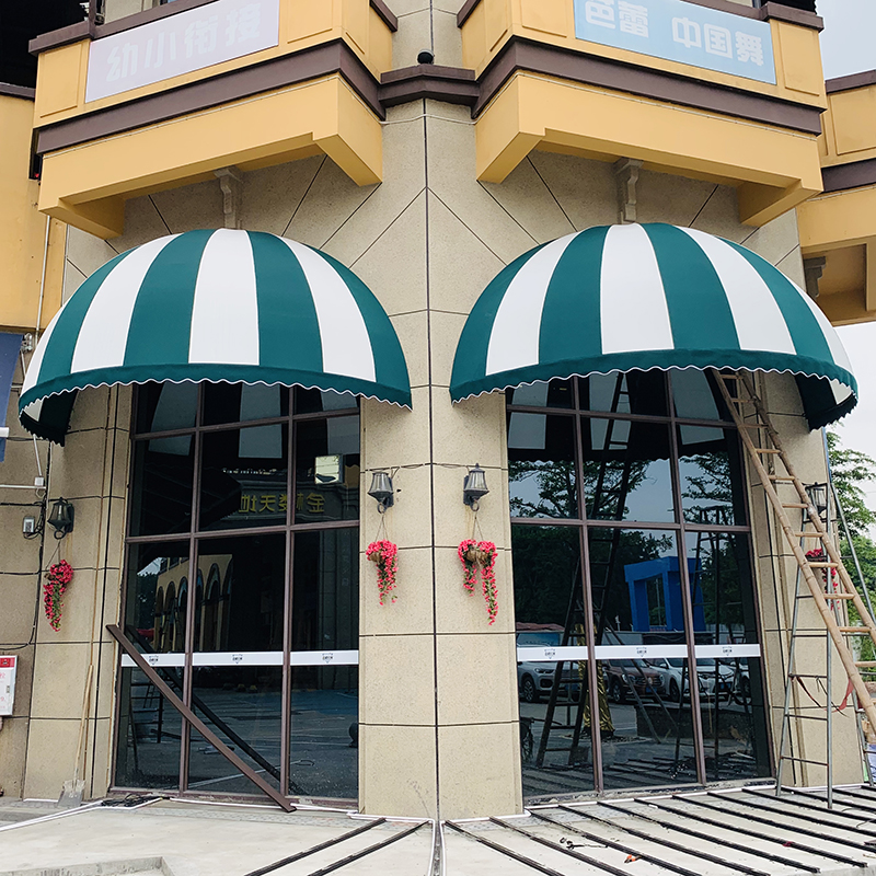 装饰遮阳梯形固定圆形弧形雨棚户外窗户篷可遮阳篷