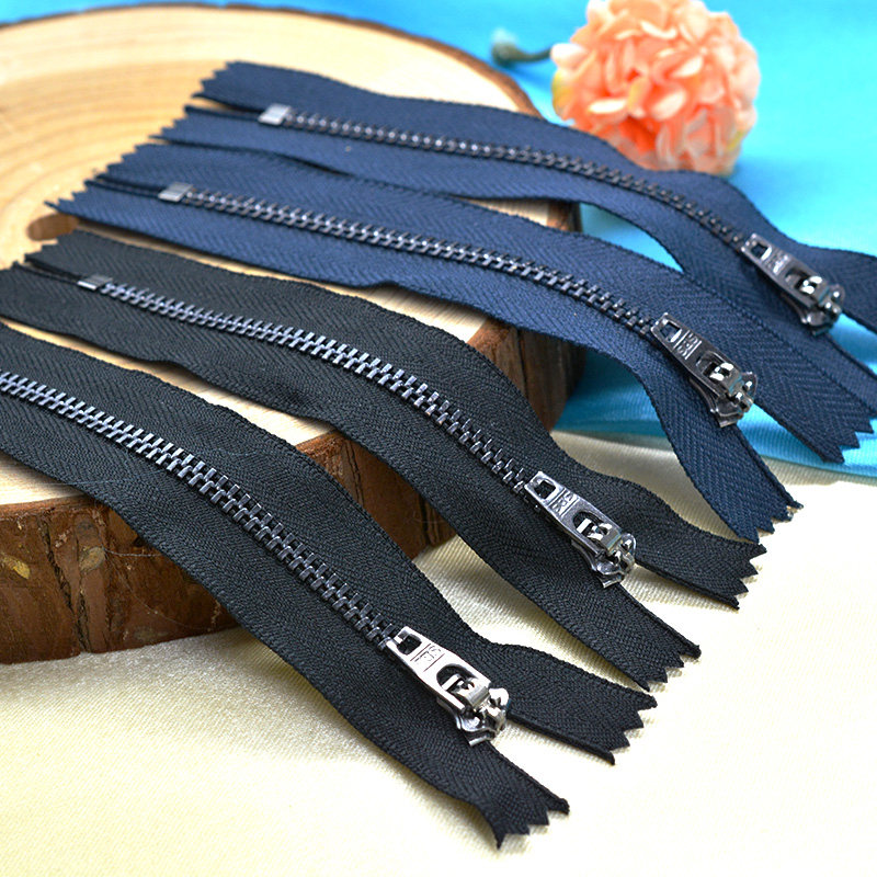 sbs拉链4号黑色牛仔裤子深蓝裤链拉头风衣配件牛仔裤拉链钱包拉锁