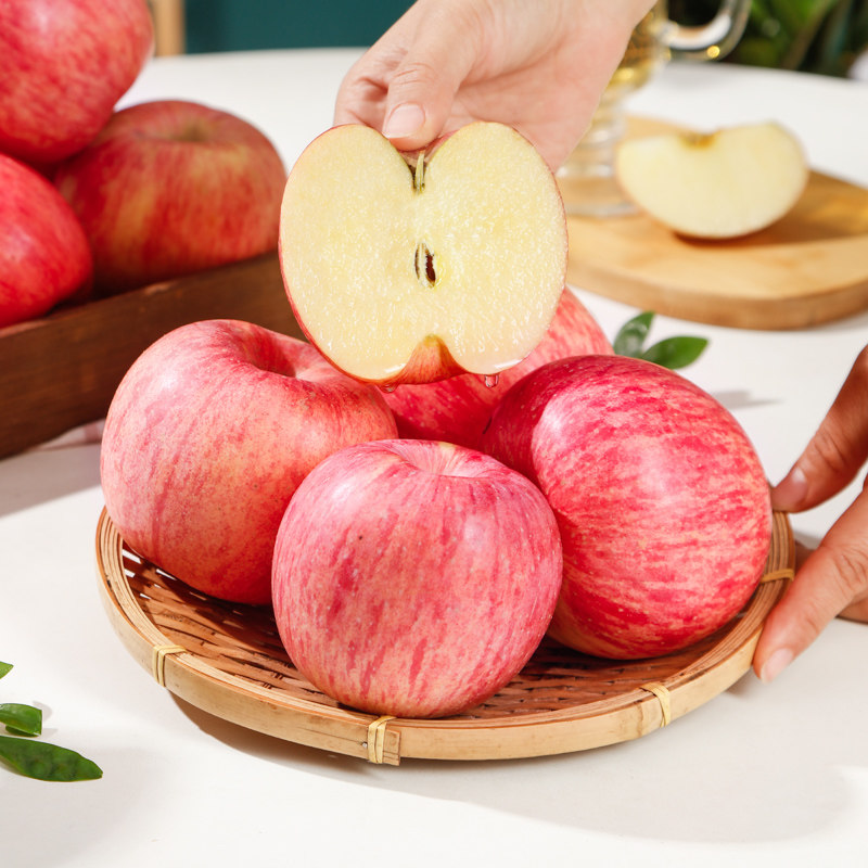 正宗烟台红富士苹果新鲜水果山东栖霞平果丑脆苹果