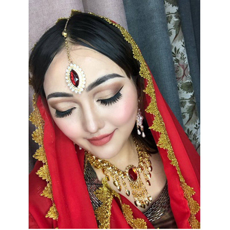 眉心异域风情头巾肚皮舞蹈纱巾印度头纱头饰额头发饰