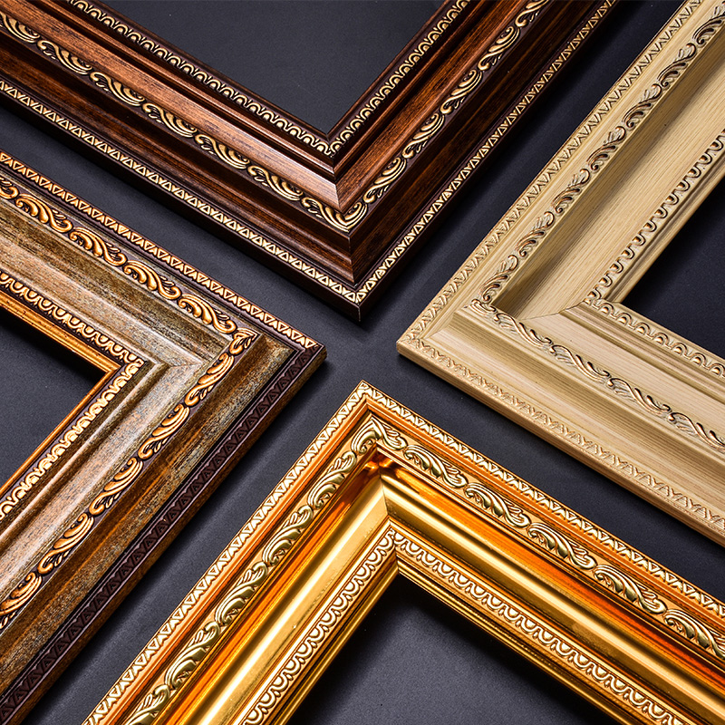 欧式复古油画画框外框数字油画装裱框定定制任意相框
