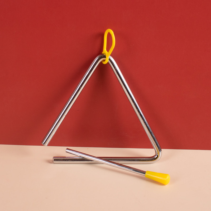 儿童小学生幼儿园专业打击乐器奥尔夫三角加厚三角铁4寸打击乐器
