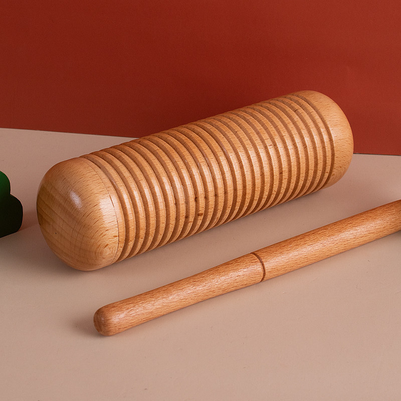 沙筒奥尔夫打击乐器原木胡刮红蓝木鱼幼儿园蛙鸣鸣响打击乐器