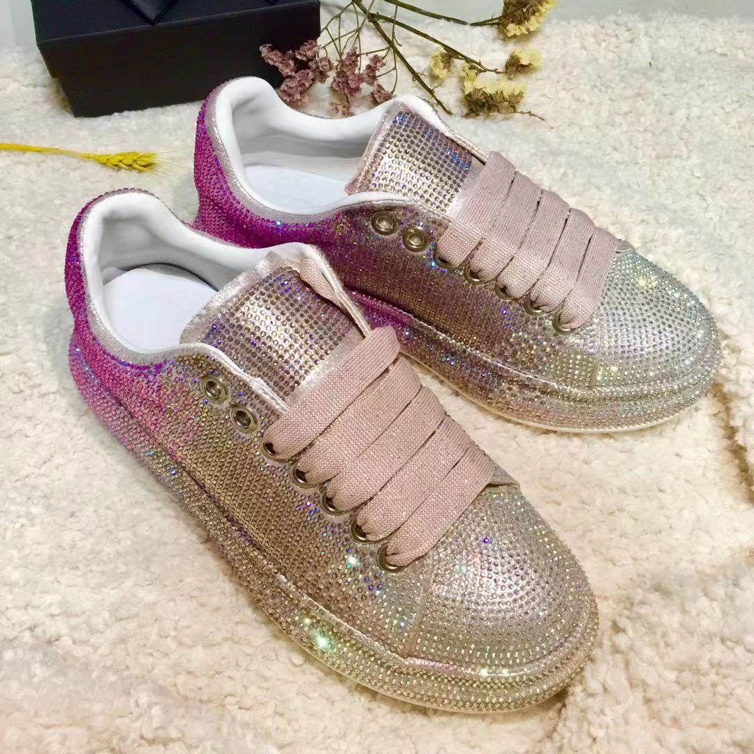 花花精选麦昆满钻百搭2021春秋秋季新款星空休闲板鞋