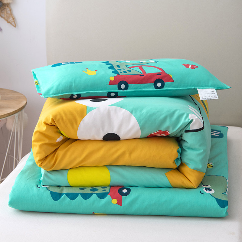 幼儿园被子三件套纯棉儿童被褥宝宝午睡全棉入园床品含芯六件套夏