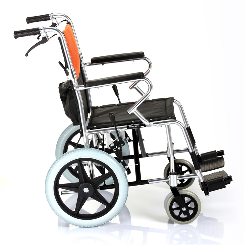 鱼跃轮椅h056c折叠轻便老人手推代步残疾人家用轮椅