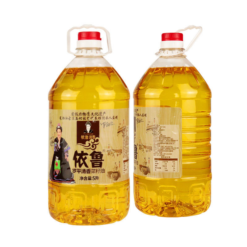 菜籽油依鲁云南罗平清香5l转基因农家农家菜菜籽菜籽油