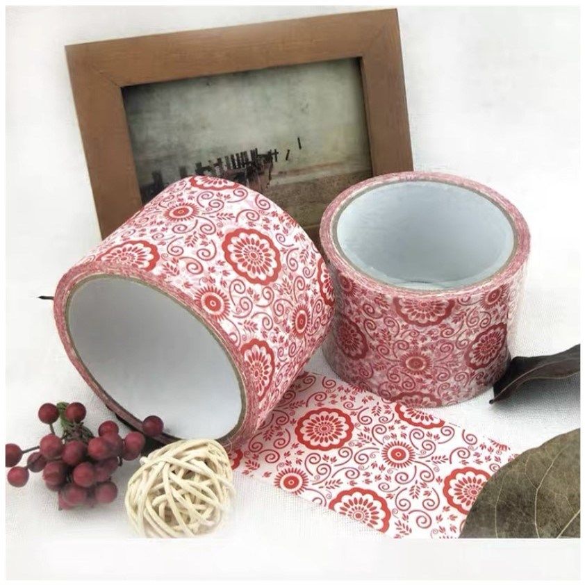 胶布贴墙花盆贴画特色青花瓷胶带花边走廊墙贴软装墙贴