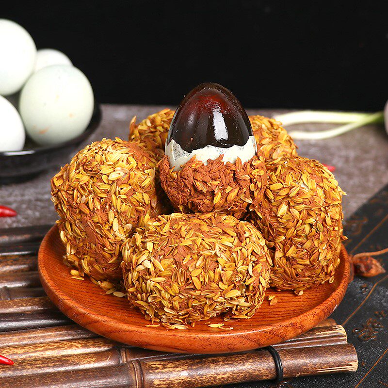 皮蛋溏心黄泥稻壳松花特产无铅农家散养鸭蛋手机保护套