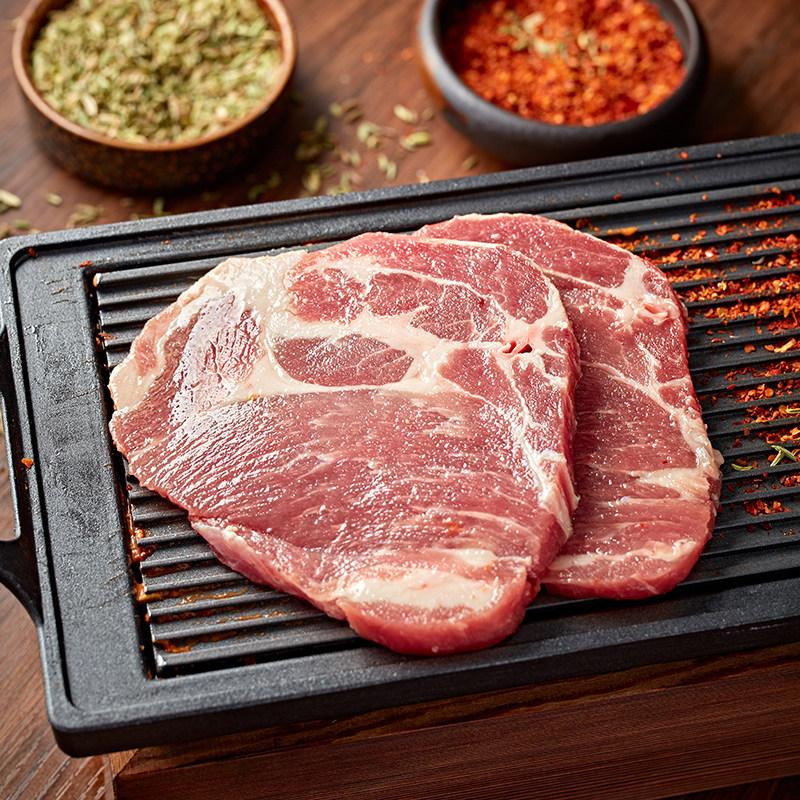 猪梅肉片195g猪肉韩式原切烤肉新鲜生猪肉