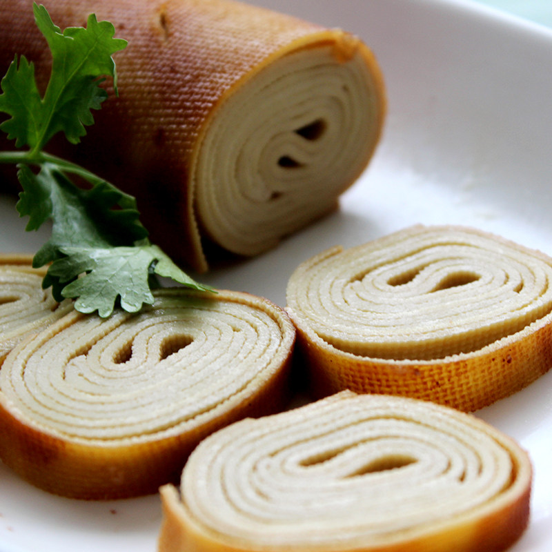 卤熏豆腐品素豆制品豆制素鸡卷即豆皮豆干香辣其他食品