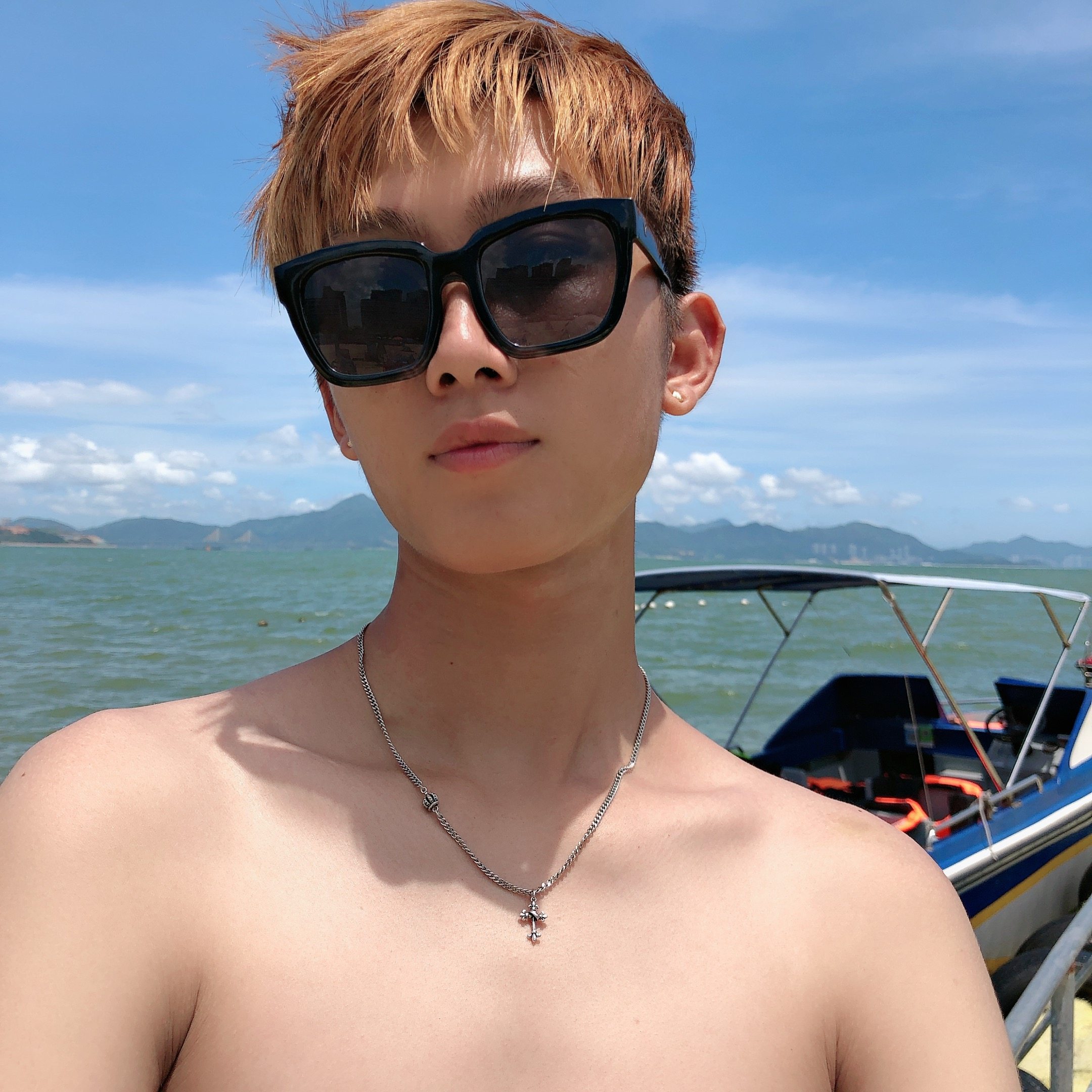 maskedfoxes巴洛克皇冠十字架项链情侣复古做旧镀银项链