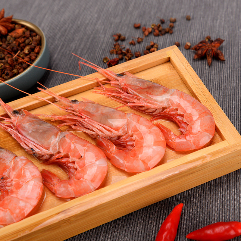 东海舟山鲜活红头海鲜大虾红虾1斤约36尾左右冻虾