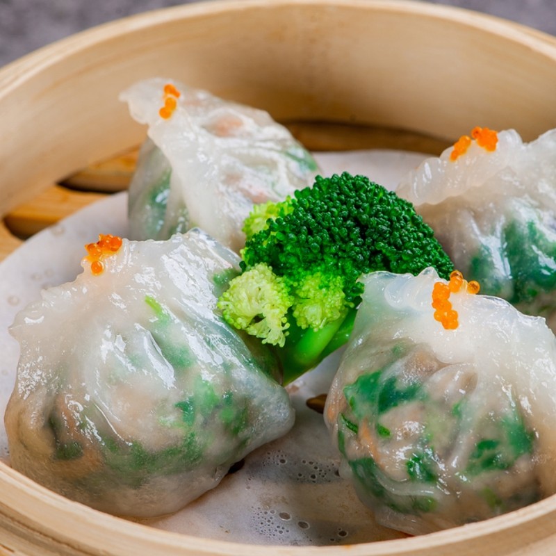 整箱入口鲜香茜饺香菜蒸饺速冻饺子早餐馄饨水饺