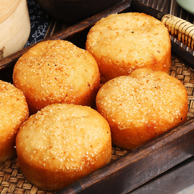 季市酒酵涨烧饼10个装手工糕点发酵零食