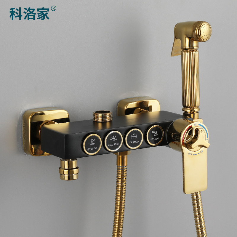 淋浴花洒龙头淋浴器配件开关全铜混水卫浴浴室花洒配件