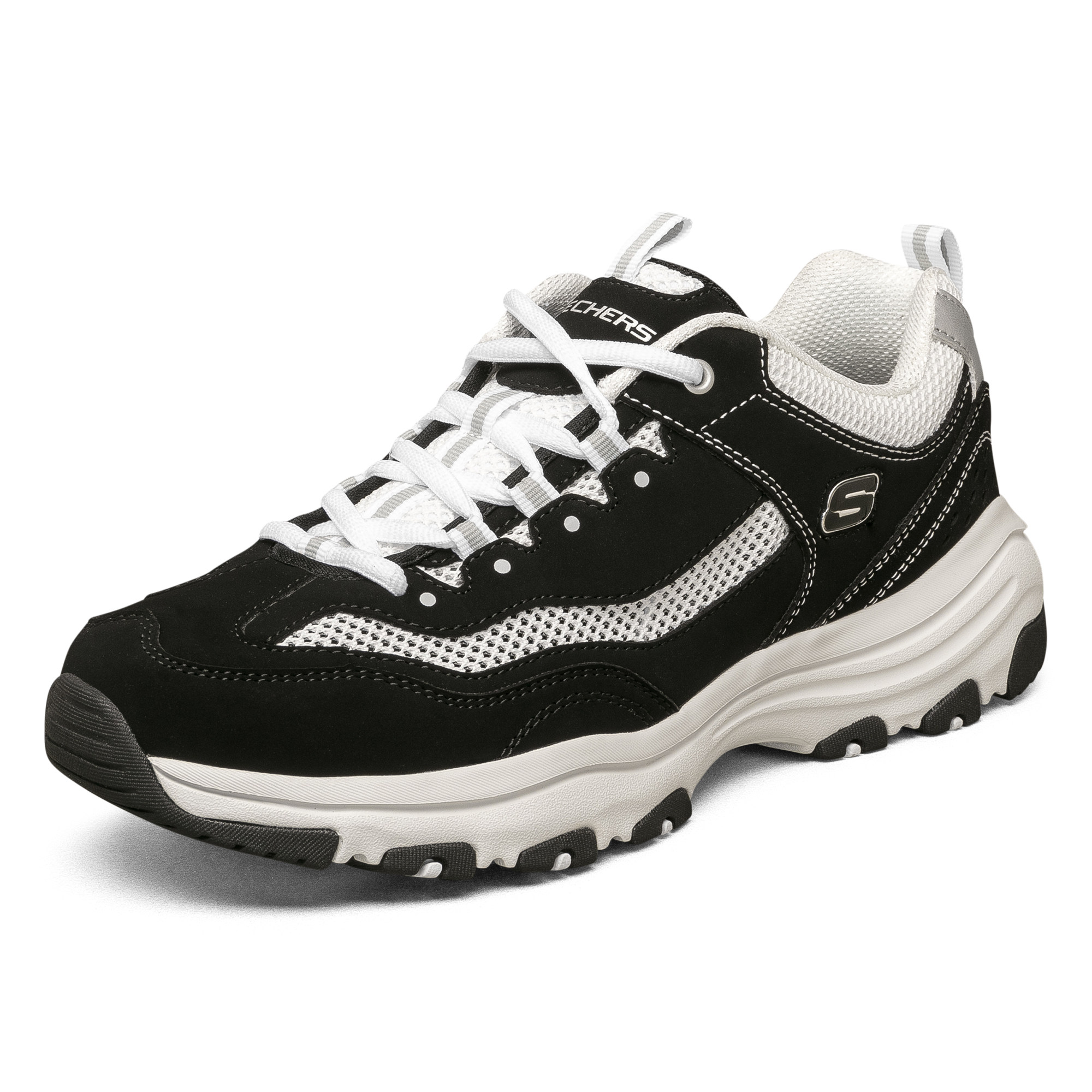 skechers斯凯奇男鞋熊猫老爹官方旗舰网面透气男子运动休闲鞋