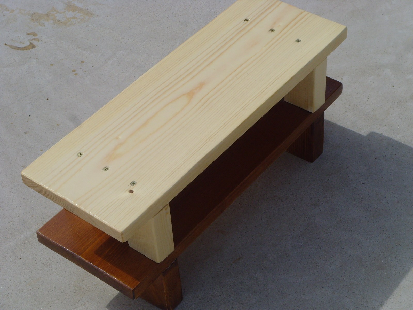 简约实木榻榻米休闲凳子客厅阳台松木花架儿童落地方凳矮板凳脚踏-粉