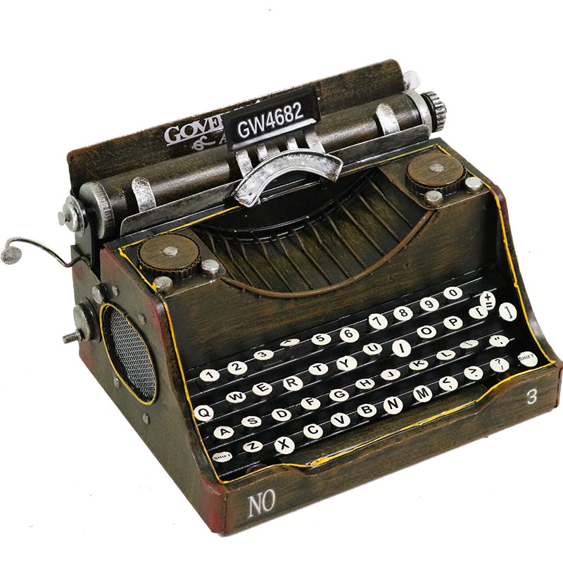 复古场景搭配老式发报机装饰摆件家居摆设客厅摆件