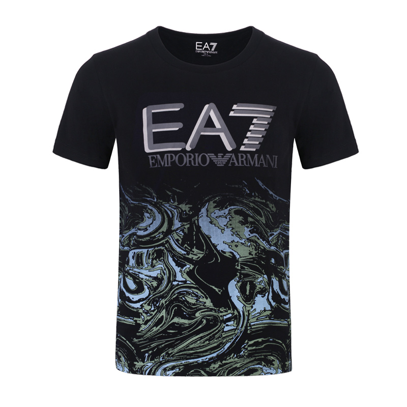 Armani 阿玛尼潮流男短袖T恤印花纯棉半袖 EA7 经典夏新品时尚T恤
