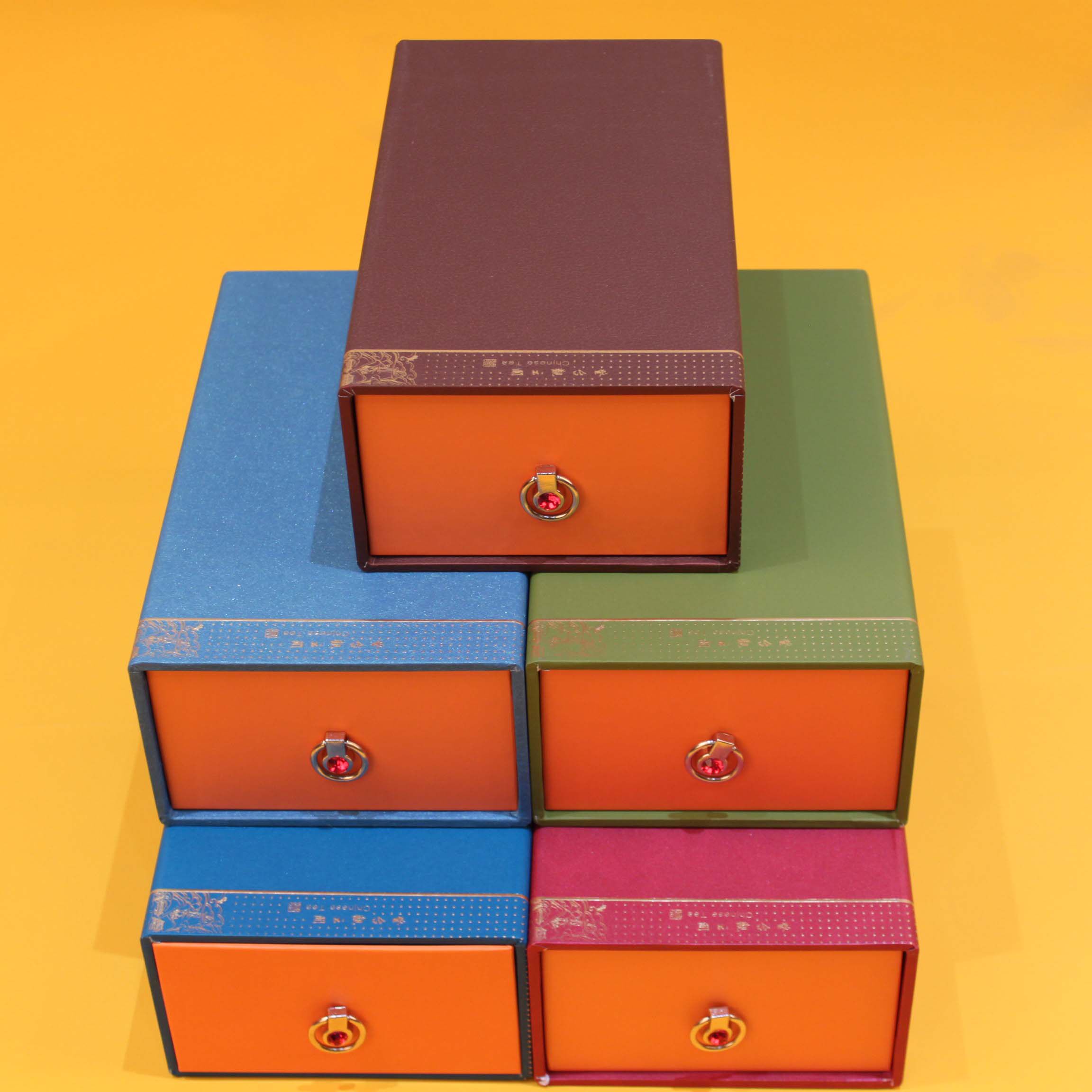 抽屉盒12泡观云涧伴手礼6泡装抽屉式茶叶礼盒空盒可定制logo