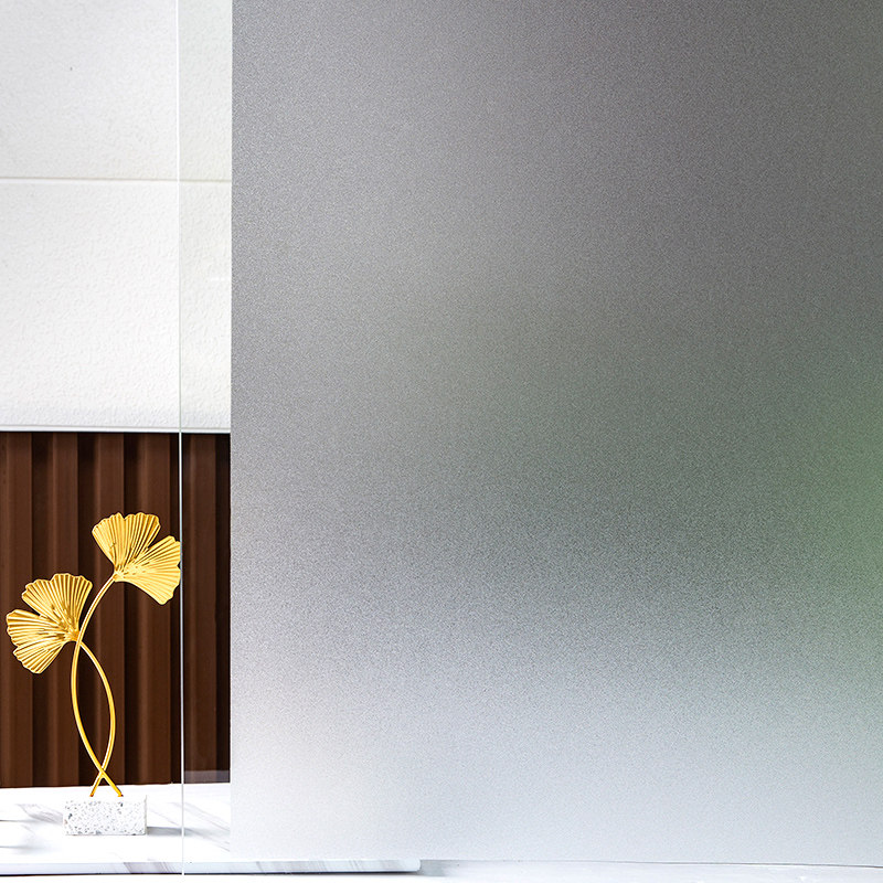 自粘办公室隔断磨砂玻璃贴纸家用透光纯色卫生间瓷砖