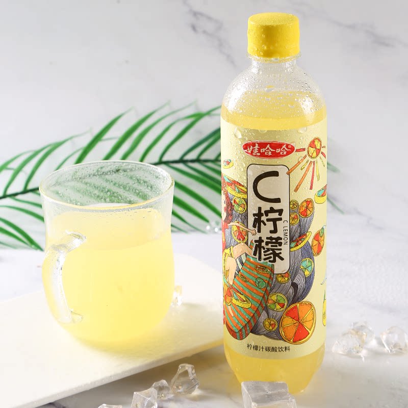 娃哈哈蜜桃碳酸饮料530ml12瓶网红果汁整箱多省果味