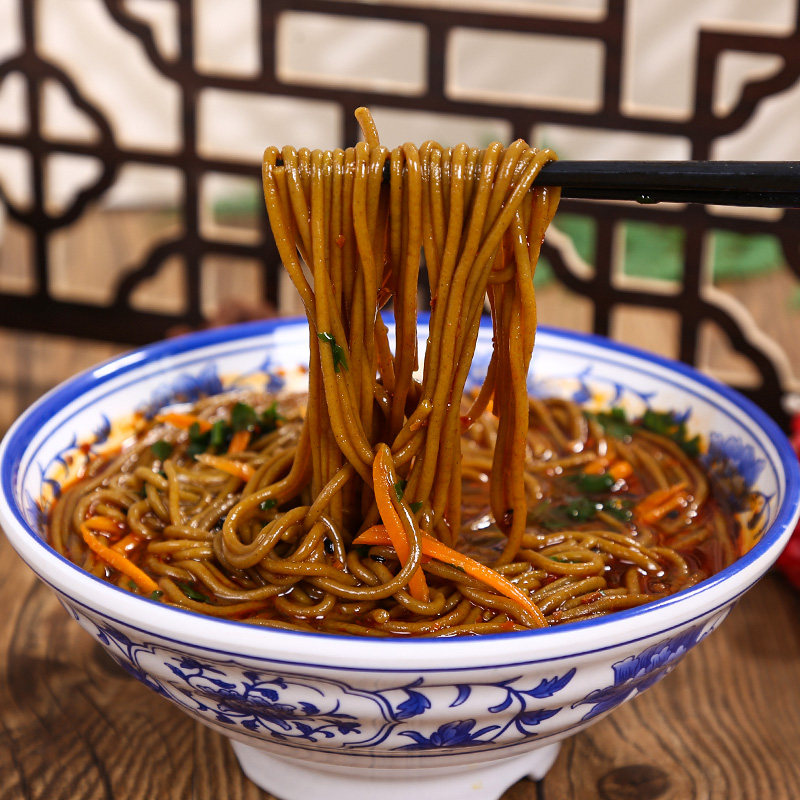 冲泡即食陕西蓝田滋水荞面饸饹低脂脂肪杂粮面条