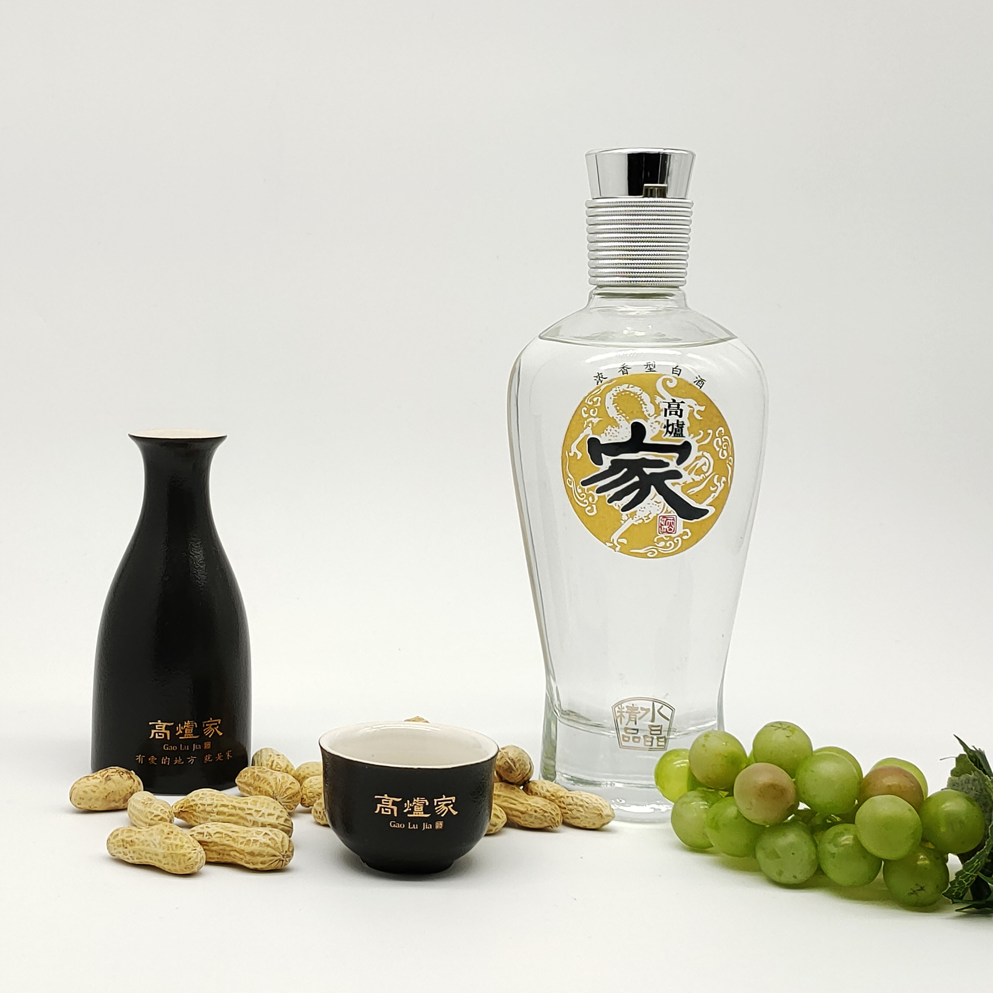 高炉家酒精精品水晶41度450ml礼盒盒装浓香香型国产白酒