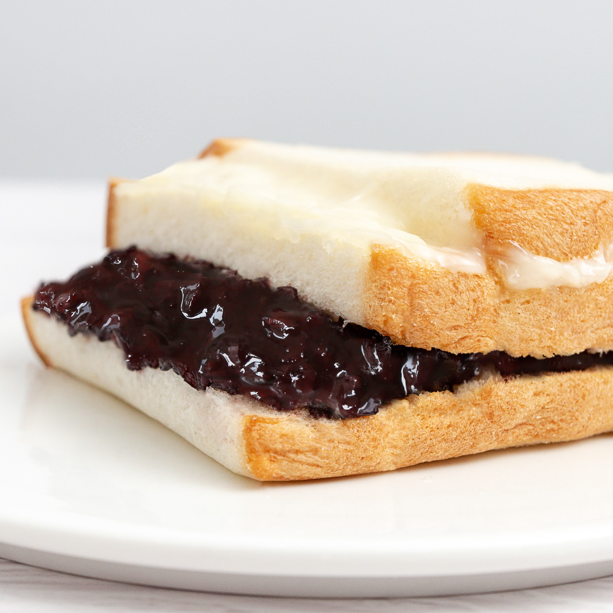 新吉力3 2紫米面包奶酪软糯米夹心吐司三明治紫薯蛋糕3加2零食品